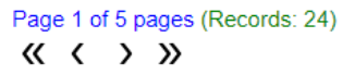 Pagination example shows a styled page number template and a navigation bar with customized icons.